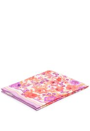 ZIMMERMANN floral-print textured beach towel - Rosso