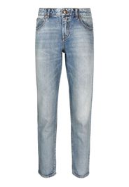 ZIMMERMANN stonewashed cropped jeans - Blu