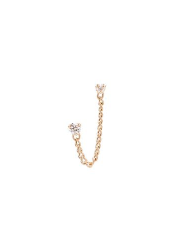 ZCHICCO 14K YG DIA STD CHAIN LNK DBL ERN