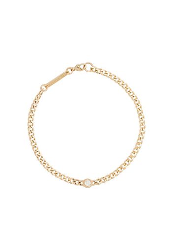 ZCHICCO 14K YG CRB CHAIN DIA BRCLT