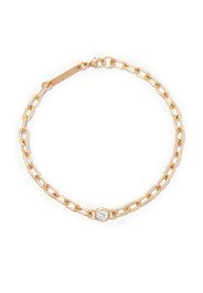 Zoë Chicco 14kt yellow gold floating diamond oval chain bracelet