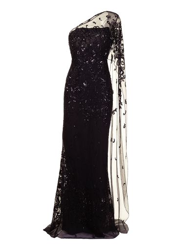 Zuhair Murad Abito da sera con paillettes - Nero