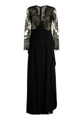 Zuhair Murad Tuta intera drappeggiata - Nero