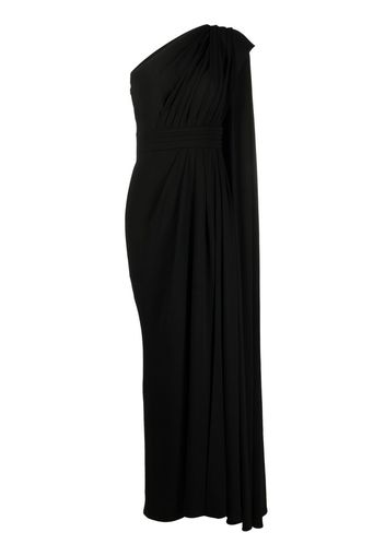 Zuhair Murad one-shoulder draped gown - Nero