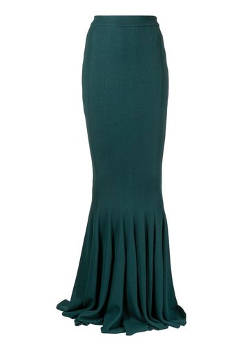 Zuhair Murad jersey stretch long mermaid skirt - Verde