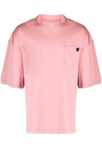 ZZERO BY SONGZIO logo-patch short-sleeve T-shirt - Rosa