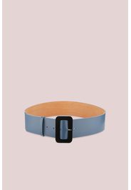 Cintura Alta In Pelle E Velluto