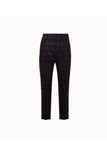 pt torino pantalone tartan in lana