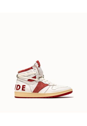 rhude sneakers bball colore bianco rosso