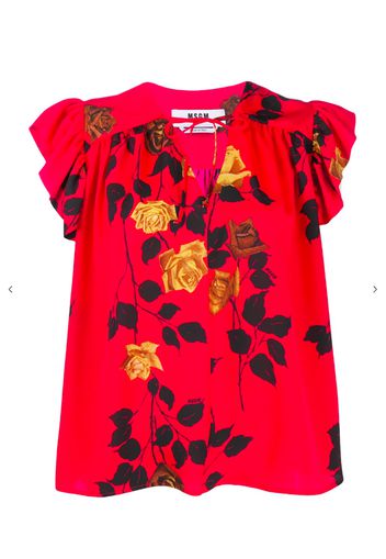 Blusa stampa rose