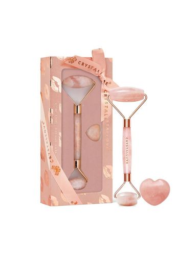 Crystallove Rose quartz roller SELFLOVE set