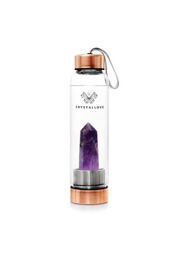 Crystallove Amethyst bottle - rose gold