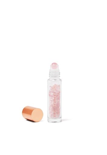 Crystallove Bottiglia con Cristalli per l’olio - Quarzo Rosa