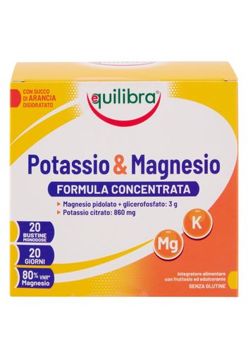 Equilibra Potassio & Magnesio, 20 Bustine  Integratore Alimentare