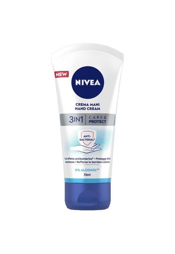 NIVEA Crema Mani 3in1 Care & Protect con effetto Antibatterico