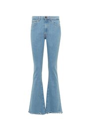 Jeans flared Farrah a vita media