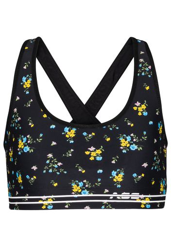 Top sportivo Cross-Back a stampa floreale