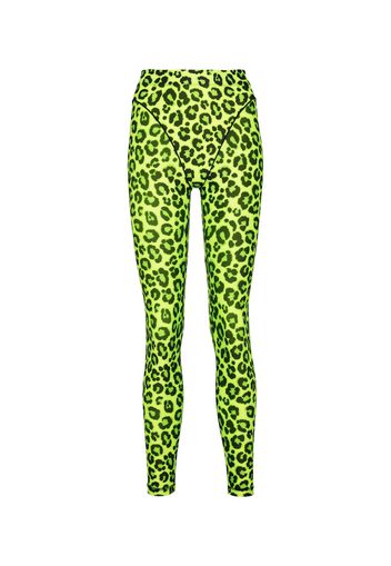 Leggings con stampa leopardata