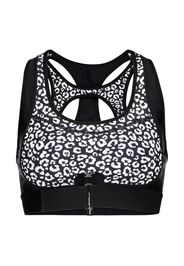 Top sportivo Contour a stampa leopardata