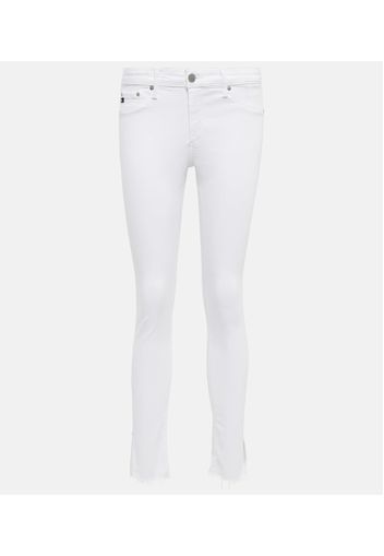 Jeans slim con spacco sullâorlo