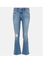 Jeans flared cropped Jodi a vita alta