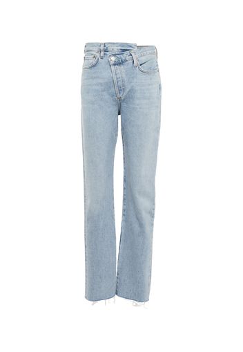 Jeans regular Criss Cross a vita alta