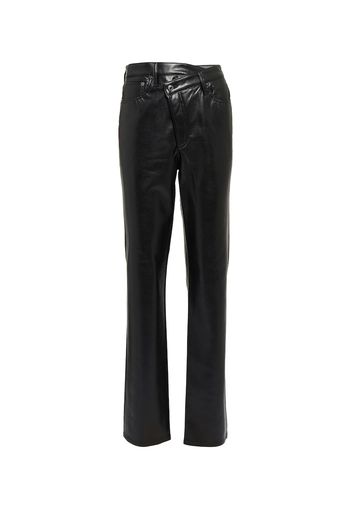 Pantaloni Criss-Cross in similpelle