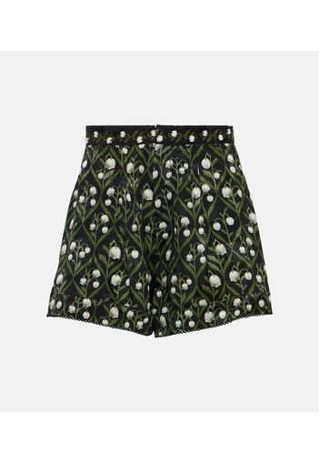 Shorts Toronjil in jacquard a vita alta