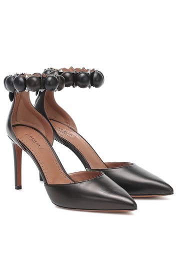 Pumps Bombe in pelle