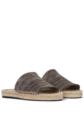 Sandali espadrillas in suede