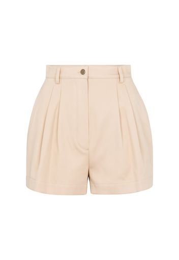 Shorts in gabardine di cotone