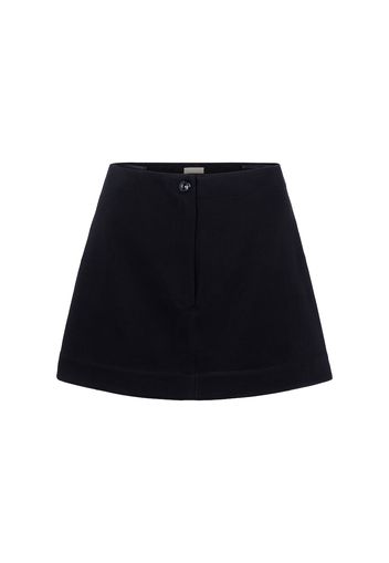 Shorts in cotone a vita alta