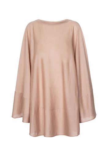 Poncho in cashmere e seta