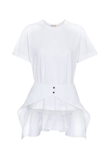 T-shirt in cotone con peplum