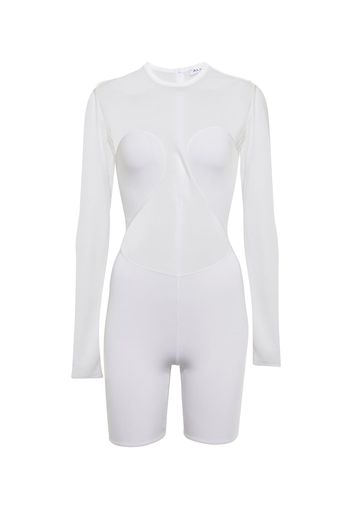 Jumpsuit corta in misto seta