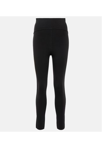 Leggings in misto lana a vita alta