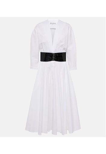 Alaïa Abito midi in cotone