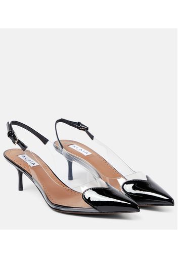 Alaïa Pumps Cœur in PVC e pelle