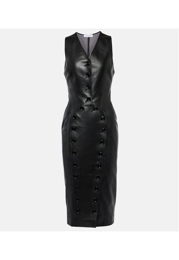 Alaïa Abito midi in pelle