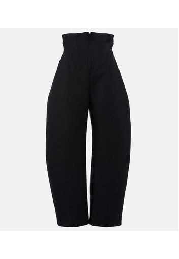 Alaïa Pantaloni barrel in lana