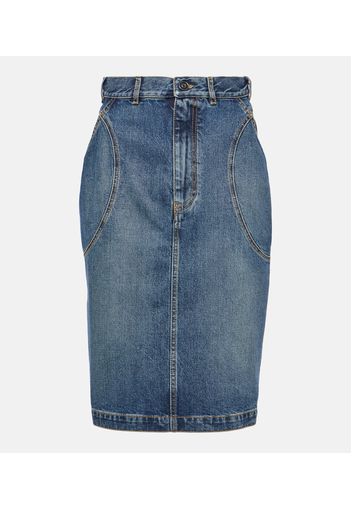 Alaïa Gonna a tubino di jeans