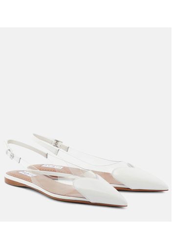 Alaïa Ballerine slingback Le Cœur in vernice e PU