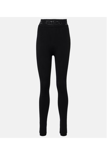 Alaïa Leggings Vienne a vita alta