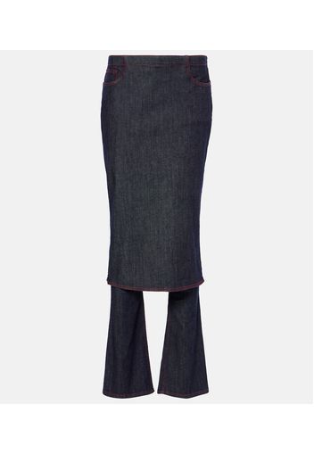 Alaïa Gonna pantalone di jeans