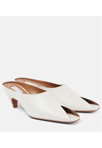 Alaïa Mules Spike 55 in pelle