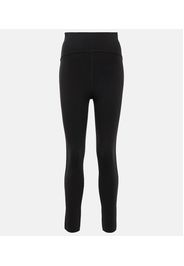 Leggings in misto lana a vita alta