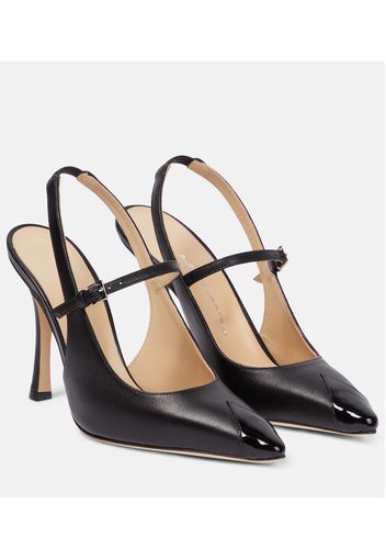 Pumps slingback in pelle