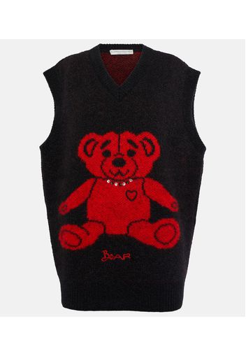 Gilet Bear in misto lana