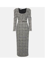 Abito midi in tweed Lurex® con cintura