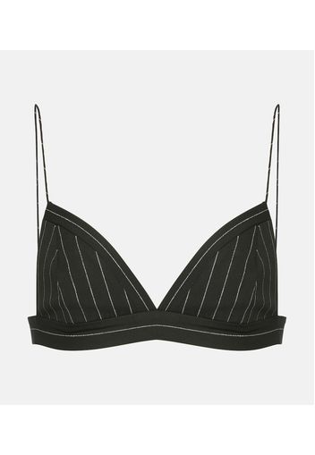 Bralette a righe in Lurex®